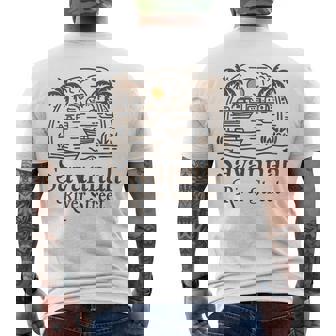Savannah River Street Georgia Souvenir Men's T-shirt Back Print - Thegiftio UK