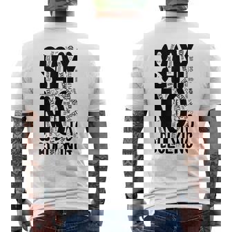 Say No To Bullying Unity Day Orange Anti Bullying Kindness Men's T-shirt Back Print - Monsterry