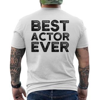 Schauspieler Bester Schauspieler Aller Zeiten T-Shirt mit Rückendruck - Geschenkecke