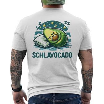 Schlavocado Avocado Pyjama Nachthemd Schlafanzug T-Shirt mit Rückendruck - Geschenkecke