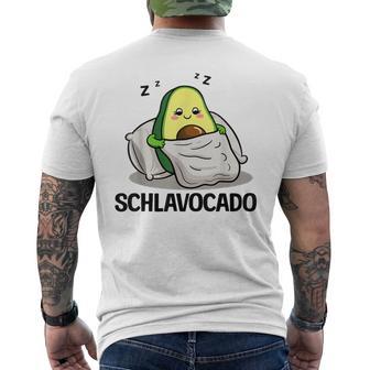 Schlavocado Official Sleep Pyjamas Sleep Avocado Gray T-Shirt mit Rückendruck - Geschenkecke