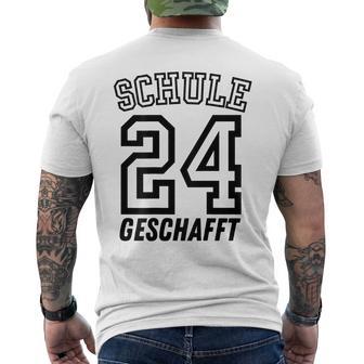 School Graduation Realschule Hauptschule 2024 T-Shirt mit Rückendruck - Seseable