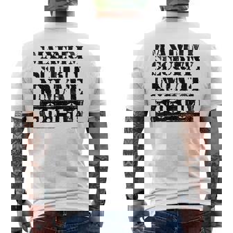 Security Inmate Jail Halloween Costume Party Fun Men's T-shirt Back Print - Seseable