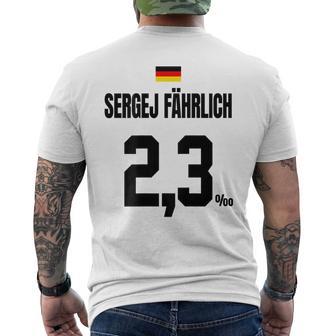 Sergej Fährlich Sauftrikot X Malle Party Trikot Deutschland T-Shirt mit Rückendruck - Seseable