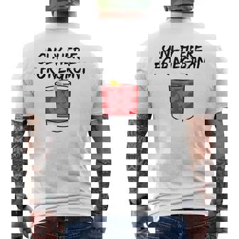 Seulement Ici Pour Negroni Qui Est Mon Cocktail Préféré Pour Toujours T-shirt imprimé au dos - Cadeauxyz