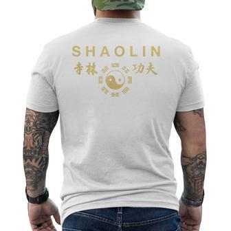 Shaolin Kung Fu Martial Arts Workout T-Shirt mit Rückendruck - Seseable