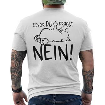 With Slogan 'Die Finger -Or Du Fragst No' T-Shirt mit Rückendruck - Geschenkecke