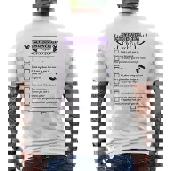 Stag Do Dares Checklist Bachelor Party & Stag Weekend Men's T-shirt Back Print - Thegiftio UK