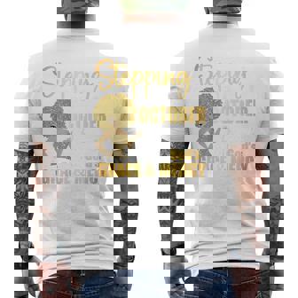 Stepping Into My October Birthday With Gods Grace And Mercy Men's T-shirt Back Print | Seseable UK