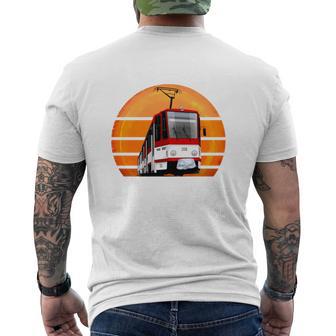 Straßenbahn Yoga Lustiges Strassenbahn Kt4d Straßenbahn T-Shirt mit Rückendruck - Geschenkecke