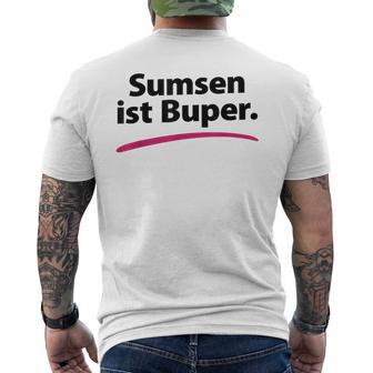 Sumsen Ist Buper Word Game Slogging T-Shirt mit Rückendruck - Geschenkecke