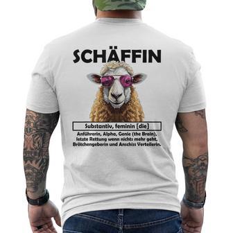 Supervisor Chefin Schäffin Gray T-Shirt mit Rückendruck - Geschenkecke