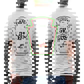 Sweet Chili Sauce Condiment Spice Costume Party Matching Men's T-shirt Back Print - Thegiftio UK