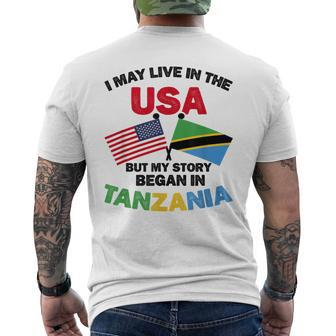 Tanzania Flag Tanzanian Men's T-shirt Back Print - Monsterry AU