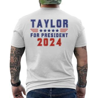 Taylor For President 2024 Men's T-shirt Back Print - Monsterry AU