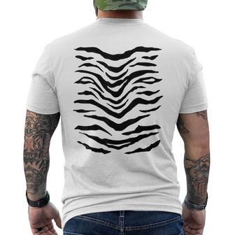 Tiger Costume Pattern Tiger Costume Tiger Pattern Animal Costume Orange T-Shirt mit Rückendruck - Geschenkecke