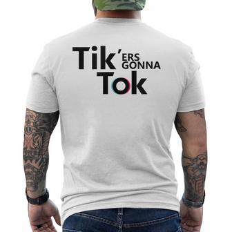 Tik'ers Gonna Tok Gray T-Shirt mit Rückendruck - Geschenkecke