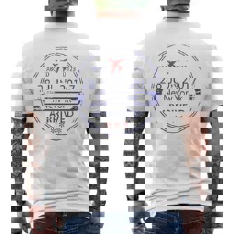 Timbro Di Arrivo A New York T-shirt da uomo con stampa posteriore - Novitaregali