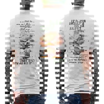 Today Is Slap An Idiot Day I'm Gonna Be Busy Men's Back Print T-Shirt - Monsterry