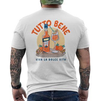 Tutto Bene Xiva La Dolceita Aperoil Spritz Club Back T-Shirt mit Rückendruck - Geschenkecke