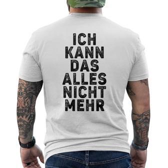 Überwältigt Humor 'Ich Kann Nicht Mehr' T-Shirt mit Rückendruck - Geschenkecke