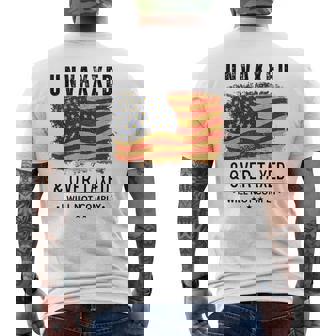 Unvaxxed And Overtaxed Men's T-shirt Back Print - Thegiftio UK