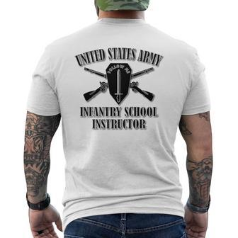 US Army Infantry School Instructor Back Men's T-shirt Back Print - Monsterry CA