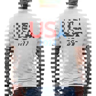 Usa 2024 Paris United States Sport Usa Team 2024 Men's T-shirt Back Print | Mazezy