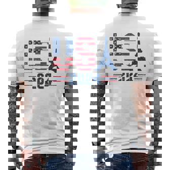 Usa 2024 United States Summer Sport Usa Team 2024 Us Flag Men's T-shirt Back Print - Monsterry