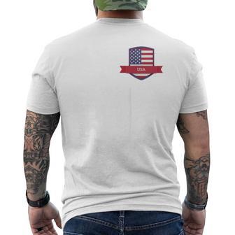 Usa Drapeau Humain Lettre U Usa Usa T-shirt imprimé au dos - Cadeauxyz