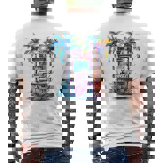 Vaporwave Esthétique 80S 90S Arcade Game Machine Palmier T-shirt imprimé au dos - Cadeauxyz