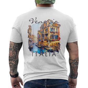 Venezia Italia Travelenice On Travel Meet Me In Italy T-Shirt mit Rückendruck - Geschenkecke