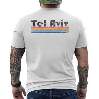 Vintage 1980S Style Tel Aviv Israel Gray T-Shirt mit Rückendruck - Geschenkecke