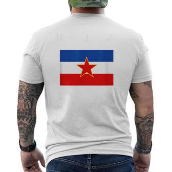 Vintage Eks Yugoslavia Yugoslavia Flag Ex T-Shirt mit Rückendruck - Geschenkecke