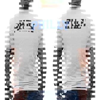 Vintage Philly Home American Pride Varsity Philadelphia Men's T-shirt Back Print - Thegiftio UK