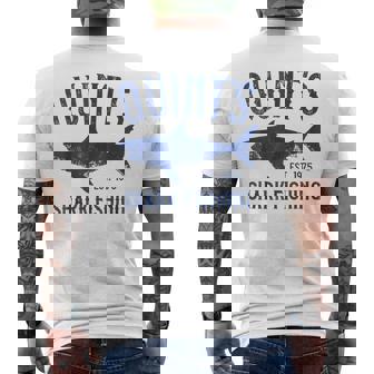 Vintage Quint's Shark Fishing 1975 Retro Men's T-shirt Back Print - Thegiftio