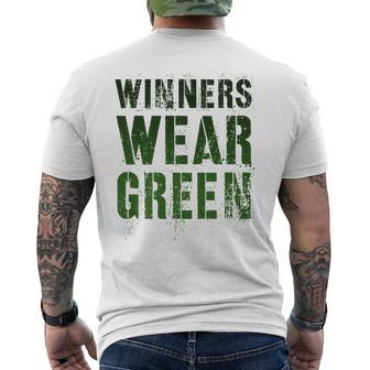 Vintage Winners Wear Green Summer Camp Boss War Game Men's T-shirt Back Print - Monsterry AU