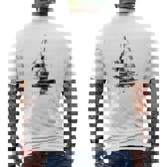 Voilier Marin Course À Laoile T-shirt imprimé au dos - Cadeauxyz