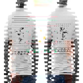 All I Want For Christmas Is A Penguin Ugly Xmas Sweater Men's T-shirt Back Print | Mazezy