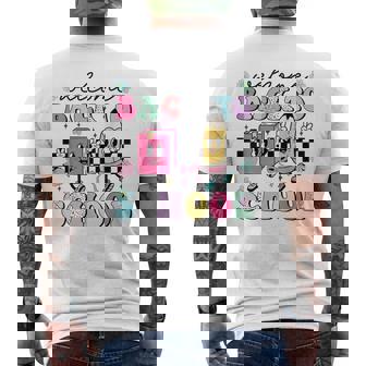 Welcome Back To School 2024 Teachers Students First Day Men's T-shirt Back Print - Seseable