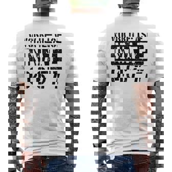 Work Release Inmate Costume Prisoner Inmate County Jail Men's T-shirt Back Print | Seseable UK