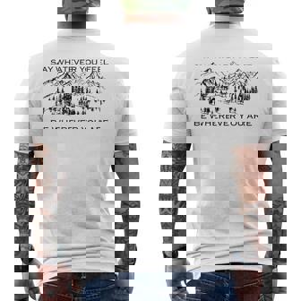 You're Gonna Go Far Say Whatever You Feel Men's T-shirt Back Print - Thegiftio
