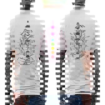 Zen Yoga Meditación Siete Chakras Salud Camiseta Hombre Estampado Espalda - Regaloses