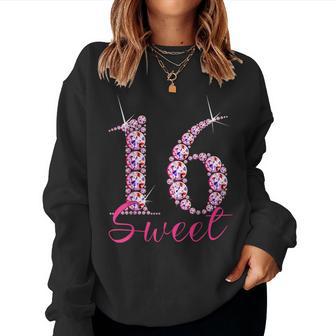 16Th Birthday Girl N 16 Years Sweet 16 Women Sweatshirt - Thegiftio UK