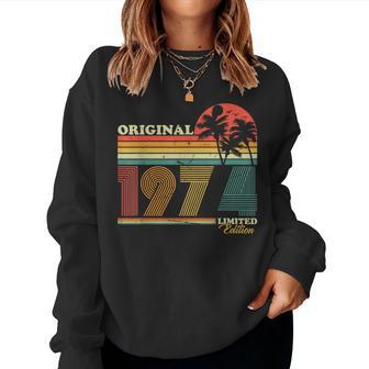 1974Intage Birthday Retrointage Women's Sweatshirt Frauen - Geschenkecke