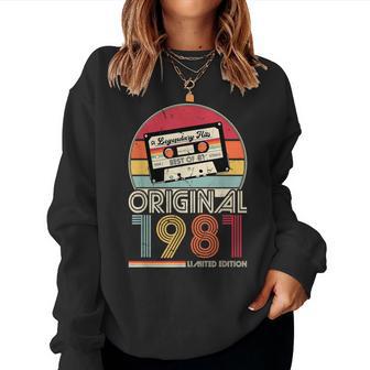 1981Intage Birthday Retrointage Sweatshirt Frauen - Geschenkecke