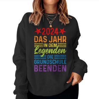 2024 Das Jahr In Dem Leggenden Die Grundschule Beenden Sweatshirt Frauen - Geschenkecke