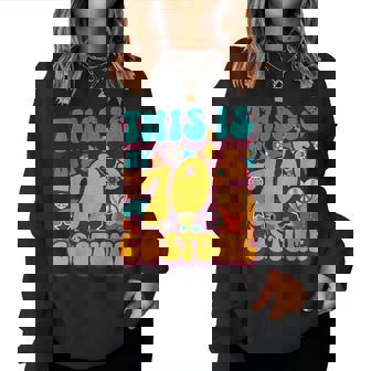 This Is My 70'S Costume 70S Party Outfit Groovy Hippie Style Women Sweatshirt - Thegiftio UK
