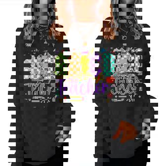 Abcd The Teacher Tour Rockin' Teacher Last Day Of School Women Sweatshirt - Monsterry