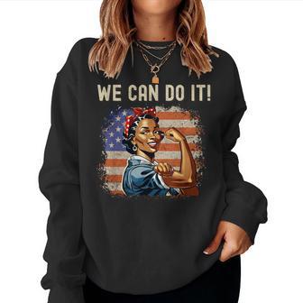 African American Rosie The Riveter Black History Women Sweatshirt | Seseable UK